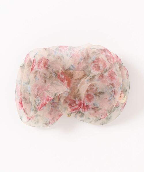 Areeam（アリーム）の「花柄ヘアカフ（ヘアゴム・レディース・ブラック/ベージュ/ピンク・FREE）」の11枚目の写真