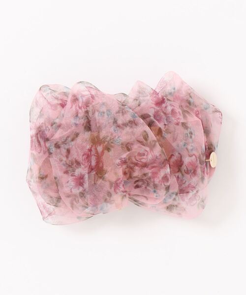 Areeam（アリーム）の「花柄ヘアカフ（ヘアゴム・レディース・ブラック/ベージュ/ピンク・FREE）」の12枚目の写真
