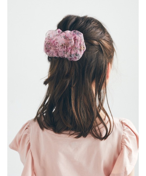 Areeam（アリーム）の「花柄ヘアカフ（ヘアゴム・レディース・ブラック/ベージュ/ピンク・FREE）」の16枚目の写真