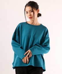 【Laliberte】　ダンボールニット素材　BIGシルエットプルオーバー