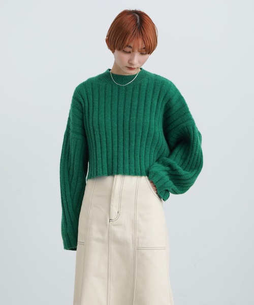 select MOCA（セレクトモカ）の「ステッチデザインフレアスカート（スカート・レディース・アイボリー/マスタード/チャコール・FREE）」の9枚目の写真