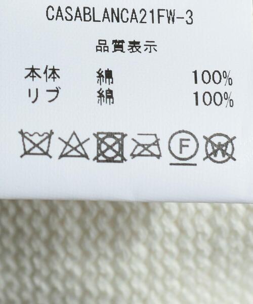 Casablanca（カサブランカ）の「＜Casablanca(カサブランカ)＞ ORANGE CARD/ニット（ニット/セーター・メンズ・オフホワイト・M/L）」の3枚目の写真
