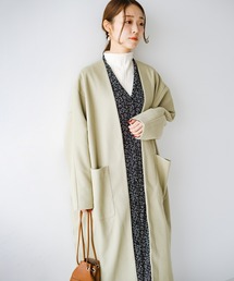 haco! | パッと羽織るだけできちんと見えと今っぽオシャレを叶えてくれる！便利なオーバーサイズカットソーコート(ノーカラーコート)