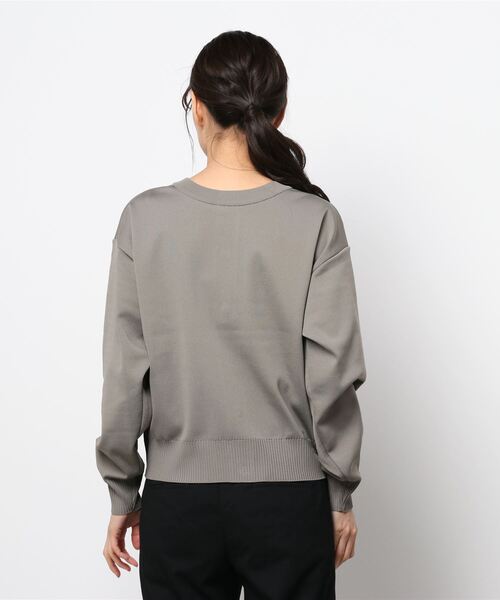 Te chichi（テチチ）の「スウェットライク2WAYニット（ニット/セーター・レディース・グレー/モカ/チャコール・ﾌﾘ-）」の4枚目の写真