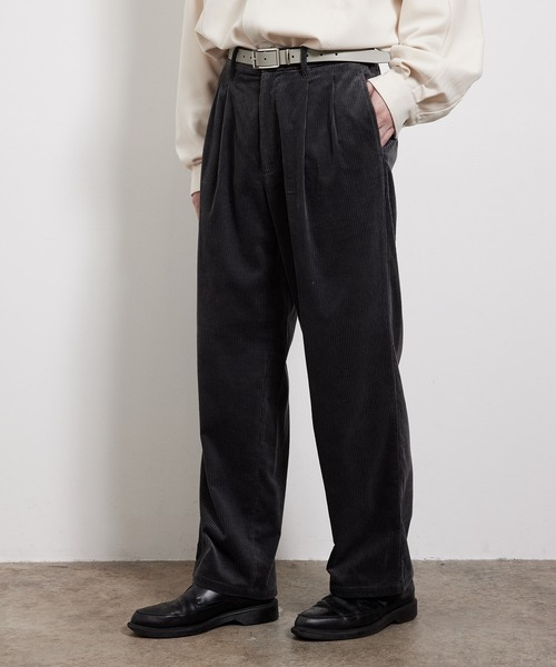 JUNRED（ジュンレッド）の「【セットアップ対応】コーデュロイワイドパンツ（その他パンツ・メンズ・チャコールグレー/ブラウン・S/M/L）」の10枚目の写真