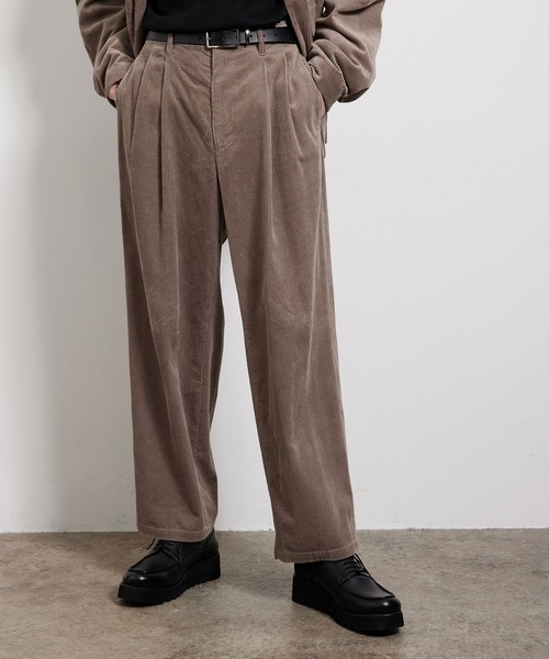 JUNRED（ジュンレッド）の「【セットアップ対応】コーデュロイワイドパンツ（その他パンツ・メンズ・チャコールグレー/ブラウン・S/M/L）」の14枚目の写真