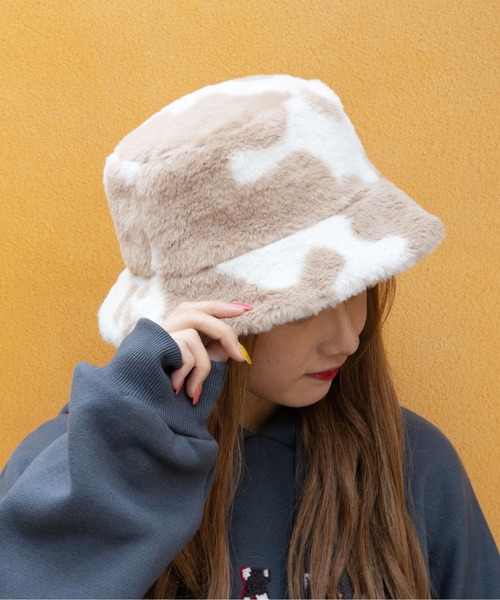 PairPair（ペアペア）の「アソートファーバケハ（ハット・レディース・ブラック/アイボリー/ブラウン系その他/ベージュ系その他・FREE）」の4枚目の写真