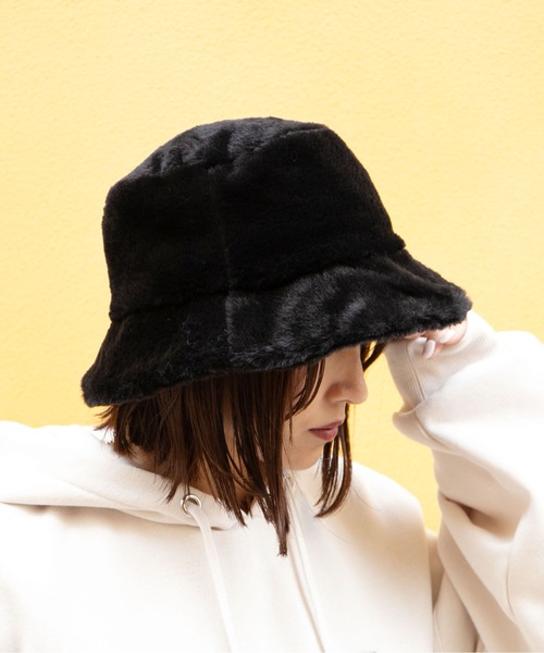 PairPair（ペアペア）の「アソートファーバケハ（ハット・レディース・ブラック/アイボリー/ブラウン系その他/ベージュ系その他・FREE）」の3枚目の写真