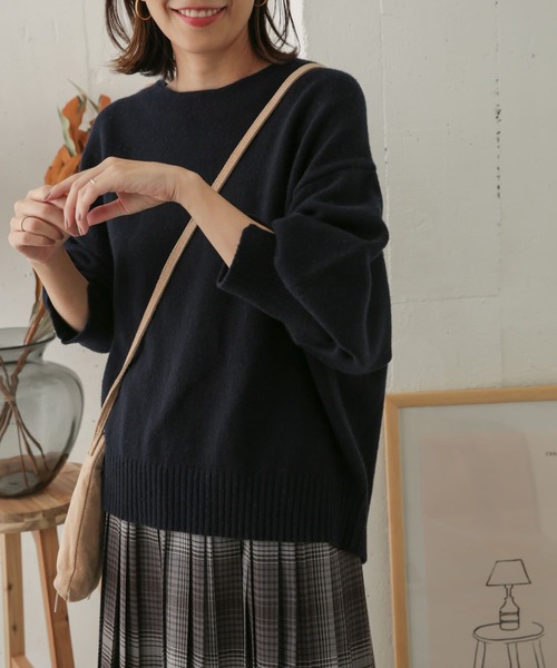 URBAN RESEARCH DOORS ハミルトンウール畦ボトルネックニット URBAN RESEARCH DOORS（アーバンリサーチドアーズ）の