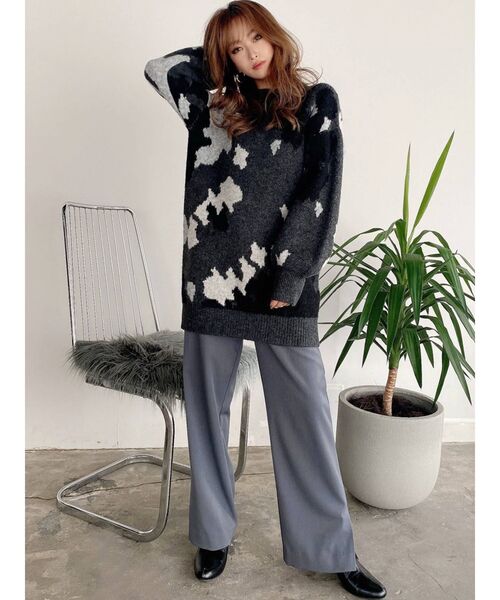 RESEXXY（リゼクシー）の「フロントタックワイドパンツ（その他パンツ・レディース・ブラック/ベージュ/ブルー・FREE）」の11枚目の写真