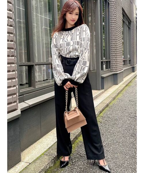 RESEXXY（リゼクシー）の「フロントタックワイドパンツ（その他パンツ・レディース・ブラック/ベージュ/ブルー・FREE）」の16枚目の写真