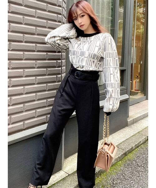 RESEXXY（リゼクシー）の「フロントタックワイドパンツ（その他パンツ・レディース・ブラック/ベージュ/ブルー・FREE）」の19枚目の写真