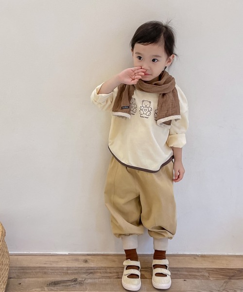 aimoha（アイモハ）の「【aimoha-KIDS-】子供服 裾絞りカーゴチノパンツ（カーゴパンツ・キッズ・ダークグレー/ベージュ・100/120/110/80/90/130）」の8枚目の写真