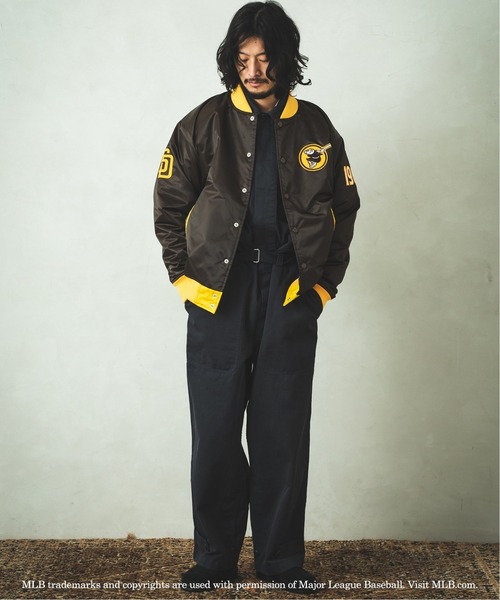 Fanatics(ファナティクス)の「【FANATICS / ファナティクス】JOURNAL STANDARD別注 サテン ジャケット MLB(スタジャン・メンズ・ブルー系その他/ネイビー/ブラウン/グリーン・MEDIUM/LARGE)」の2枚目の写真
