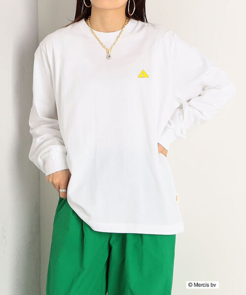FREDY&GLOSTER(フレディアンドグロスター)の「【sportswear/スポーツウェア】miffy in tent ミッフィーロンT(Tシャツ/カットソー・レディース・ベージュ/オフホワイト/サックスブルー・FREE)」の1枚目の写真