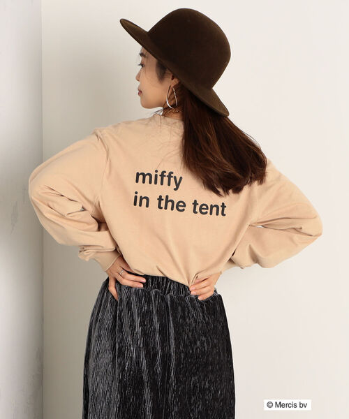 FREDY&GLOSTER(フレディアンドグロスター)の「【sportswear/スポーツウェア】miffy in tent ミッフィーロンT(Tシャツ/カットソー・レディース・ベージュ/オフホワイト/サックスブルー・FREE)」の14枚目の写真