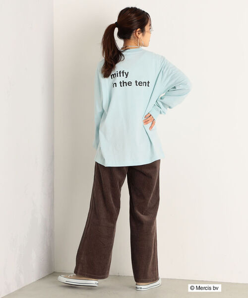 FREDY&GLOSTER(フレディアンドグロスター)の「【sportswear/スポーツウェア】miffy in tent ミッフィーロンT(Tシャツ/カットソー・レディース・ベージュ/オフホワイト/サックスブルー・FREE)」の17枚目の写真