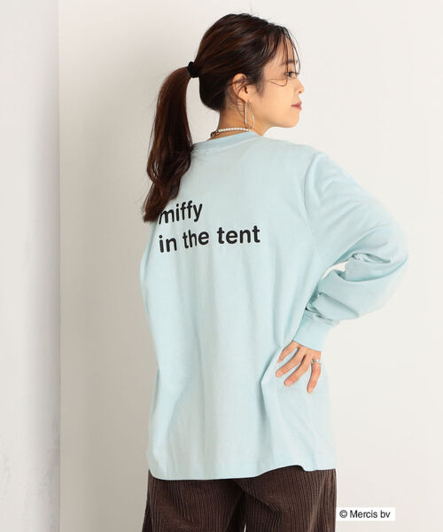 FREDY&GLOSTER(フレディアンドグロスター)の「【sportswear/スポーツウェア】miffy in tent ミッフィーロンT(Tシャツ/カットソー・レディース・ベージュ/オフホワイト/サックスブルー・FREE)」の20枚目の写真