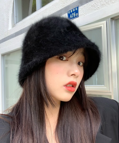 MANGROVE(マングローブ)の「ファーメトロハット(ハット・レディース・ホワイト/ライトグレー/ブラック/ベージュ/テラコッタ・FREE)」の11枚目の写真