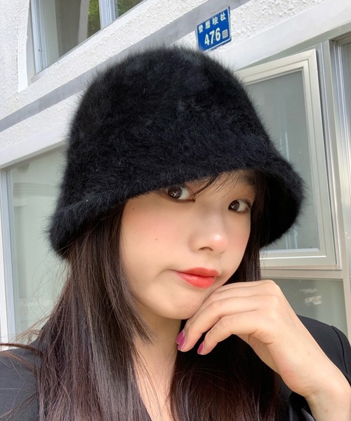 MANGROVE(マングローブ)の「ファーメトロハット(ハット・レディース・ホワイト/ライトグレー/ブラック/ベージュ/テラコッタ・FREE)」の17枚目の写真