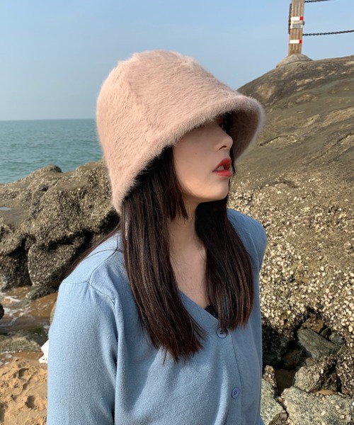 MANGROVE(マングローブ)の「ファーメトロハット(ハット・レディース・ホワイト/ライトグレー/ブラック/ベージュ/テラコッタ・FREE)」の22枚目の写真