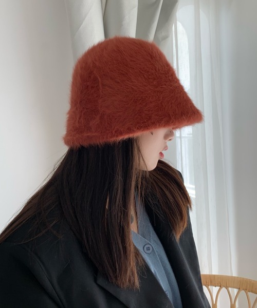 MANGROVE(マングローブ)の「ファーメトロハット(ハット・レディース・ホワイト/ライトグレー/ブラック/ベージュ/テラコッタ・FREE)」の16枚目の写真