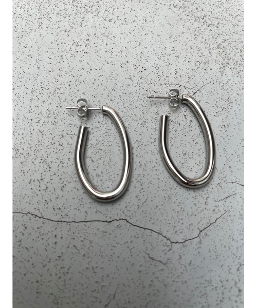 ulu（ウル）の「simple round pierce（ピアス（両耳用）・レディース・シルバー・FREE）」の2枚目の写真