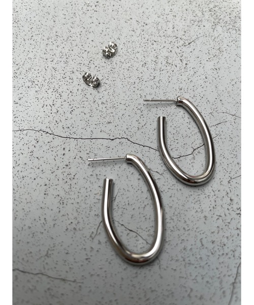 ulu（ウル）の「simple round pierce（ピアス（両耳用）・レディース・シルバー・FREE）」の3枚目の写真