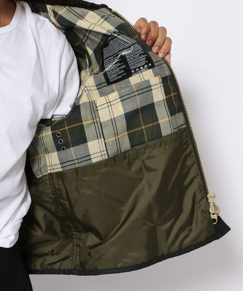 Barbour（バブアー）の「BARBOUR/バブアー/SPEY スペイ（ブルゾン・メンズ・セージグリーン/その他10/ブラック・S/M/L）」の12枚目の写真
