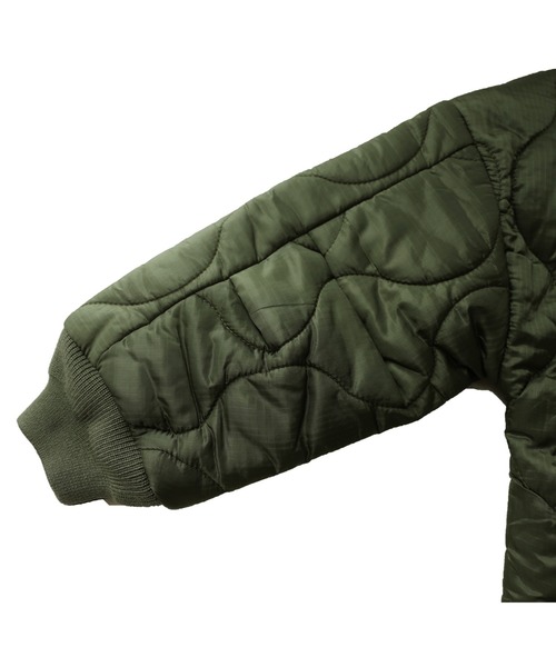 antiqua(アンティカ)の「キルティングライナーコート(ダウンジャケット/コート・キッズ・ブラック/カーキ・4/6)」の20枚目の写真