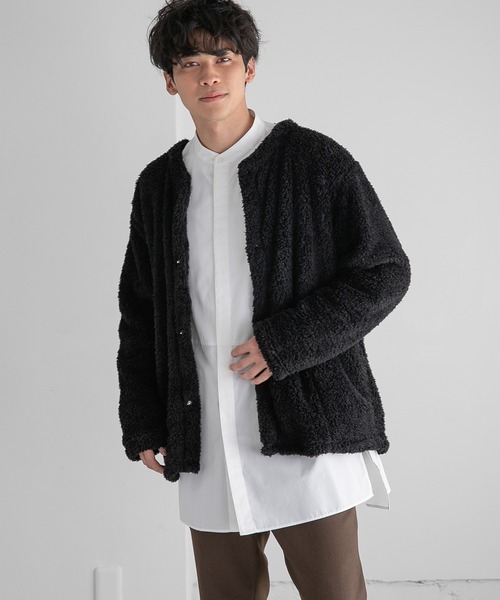 LOWRYS FARM（ローリーズファーム）の「ボアカーディガンＳＣＲＥＥＮＳＴＡＲＳ　259897（その他トップス・メンズ・ブラック/グリーン・LARGE/X-LARGE）」の6枚目の写真