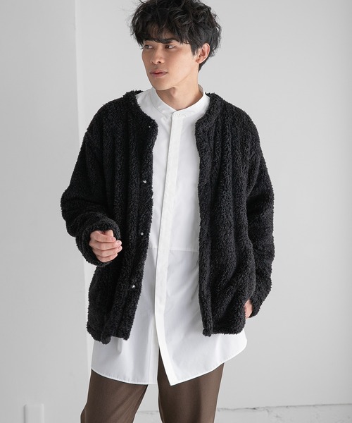 LOWRYS FARM（ローリーズファーム）の「ボアカーディガンＳＣＲＥＥＮＳＴＡＲＳ　259897（その他トップス・メンズ・ブラック/グリーン・LARGE/X-LARGE）」の7枚目の写真