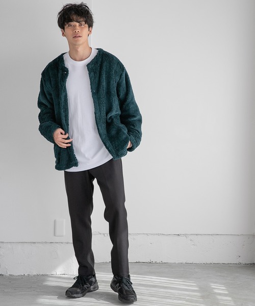 LOWRYS FARM（ローリーズファーム）の「ボアカーディガンＳＣＲＥＥＮＳＴＡＲＳ　259897（その他トップス・メンズ・ブラック/グリーン・LARGE/X-LARGE）」の8枚目の写真