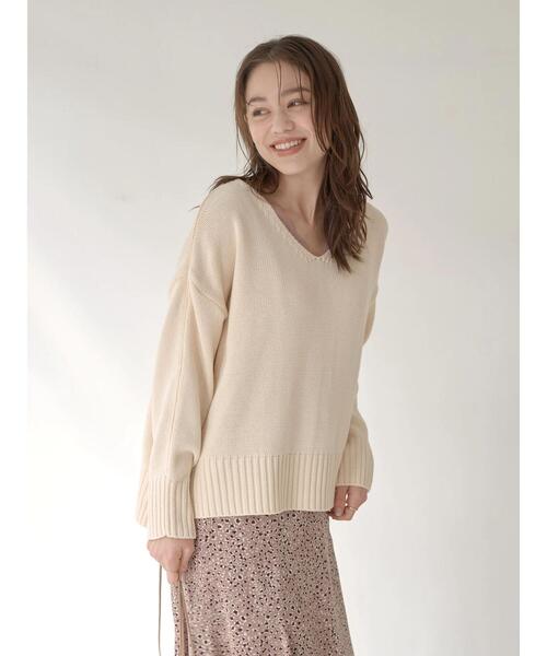 【美品】ETRE TOKYO 2ピースアウトリンキングニットプルオーバー アウトリンキングニットプルオーバー [C5245] - レディース