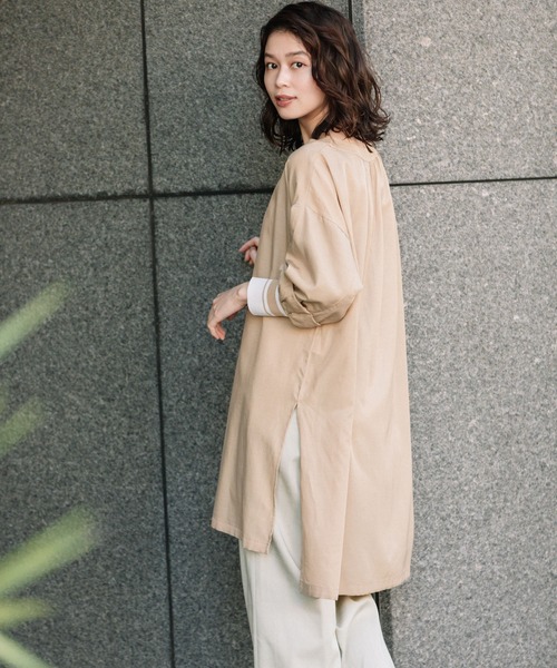 Munich(ミューニック)の「布帛×ニットリブパフスリーブリブトップス(シャツ/ブラウス・レディース・ホワイト/ブラック/ベージュ・FREE)」の11枚目の写真