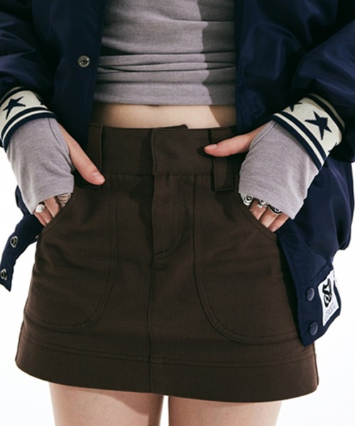 sculptor ローライズスカート チャコール sculptor ローライズスカート