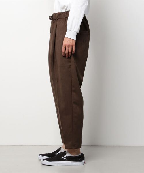 ADMIX/ATELIER SAB MEN（アドミックスアトリエサブメン）の「スウェード ダンボールジャージ テーパードパンツ（スラックス・メンズ・スミクロ/ダークブラウン/グレイッシュベージュ/グレイッシュブルー・48/50/52）」の5枚目の写真