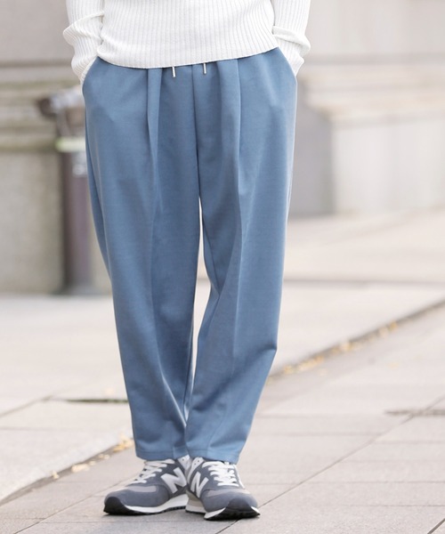 ADMIX/ATELIER SAB MEN（アドミックスアトリエサブメン）の「スウェード ダンボールジャージ テーパードパンツ（スラックス・メンズ・グレイッシュベージュ/スミクロ/ダークブラウン/グレイッシュブルー・52/50/48）」の22枚目の写真