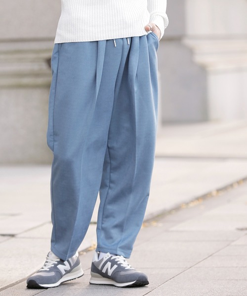 ADMIX/ATELIER SAB MEN（アドミックスアトリエサブメン）の「スウェード ダンボールジャージ テーパードパンツ（スラックス・メンズ・グレイッシュベージュ/スミクロ/ダークブラウン/グレイッシュブルー・52/50/48）」の21枚目の写真