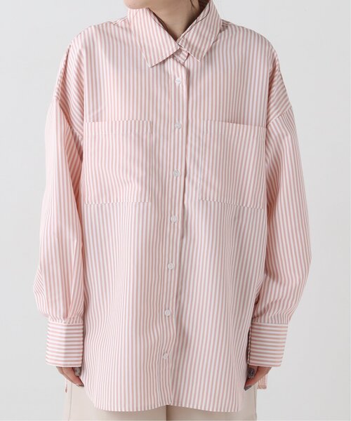 RAY CASSIN（レイカズン）の「ストライプシャツ（シャツ/ブラウス・レディース・グリーン系/ネイビー系/ピンク系・FREE）」の12枚目の写真