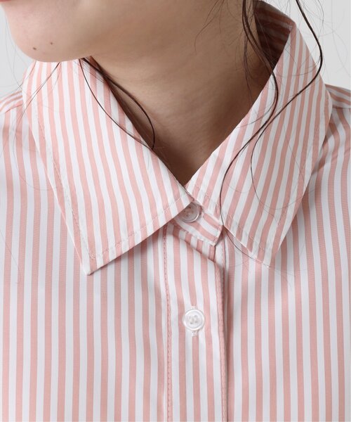 RAY CASSIN（レイカズン）の「ストライプシャツ（シャツ/ブラウス・レディース・グリーン系/ネイビー系/ピンク系・FREE）」の15枚目の写真