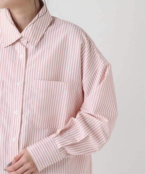 RAY CASSIN（レイカズン）の「ストライプシャツ（シャツ/ブラウス・レディース・グリーン系/ネイビー系/ピンク系・FREE）」の16枚目の写真