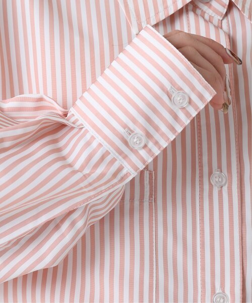 RAY CASSIN（レイカズン）の「ストライプシャツ（シャツ/ブラウス・レディース・グリーン系/ネイビー系/ピンク系・FREE）」の17枚目の写真