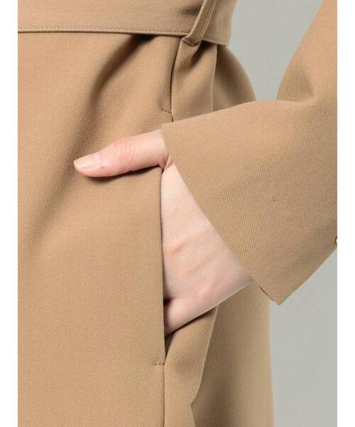 LAGUNAMOON（ラグナムーン）の「デザインヨークノーカラーコート（その他アウター・レディース・イエロー/ベージュ・SMALL/MEDIUM）」の22枚目の写真