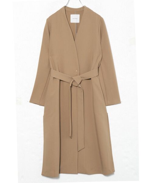 LAGUNAMOON（ラグナムーン）の「デザインヨークノーカラーコート（その他アウター・レディース・イエロー/ベージュ・SMALL/MEDIUM）」の15枚目の写真