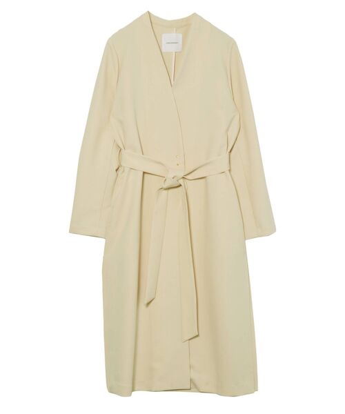 LAGUNAMOON（ラグナムーン）の「デザインヨークノーカラーコート（その他アウター・レディース・イエロー/ベージュ・SMALL/MEDIUM）」の8枚目の写真