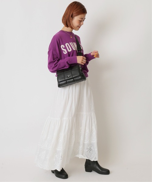U by SPICK&SPAN（ユーバイスピックアンドスパン）の「【PETA+JAIN/ペタアンドジェイン】キルティングショルダーBAG◆（ショルダーバッグ・レディース・ホワイト/ブラック・FREE）」の6枚目の写真