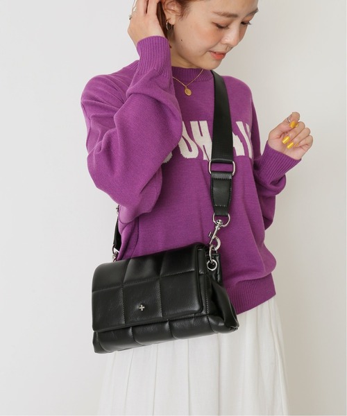 U by SPICK&SPAN（ユーバイスピックアンドスパン）の「【PETA+JAIN/ペタアンドジェイン】キルティングショルダーBAG◆（ショルダーバッグ・レディース・ホワイト/ブラック・FREE）」の7枚目の写真