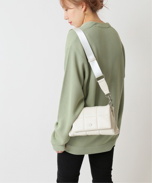 U by SPICK&SPAN（ユーバイスピックアンドスパン）の「【PETA+JAIN/ペタアンドジェイン】キルティングショルダーBAG◆（ショルダーバッグ・レディース・ホワイト/ブラック・FREE）」の14枚目の写真