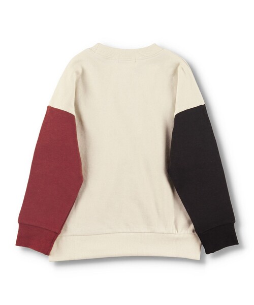 BRANSHES（ブランシェス）の「【クレイジースリーブ】ロゴトレーナー（スウェット・キッズ・アイボリー/サックスブルー・100/90/120/110/130/140/150）」の19枚目の写真